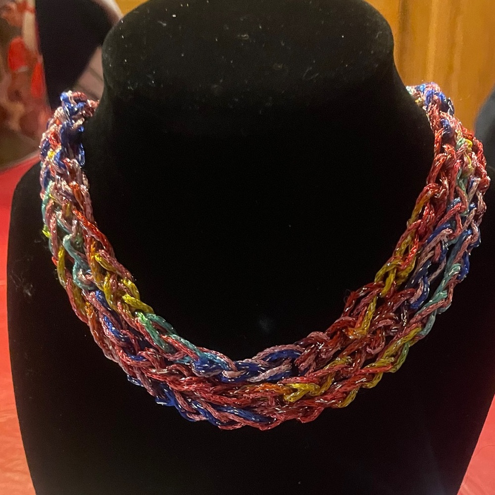 Multistrand Crocheted Necklace